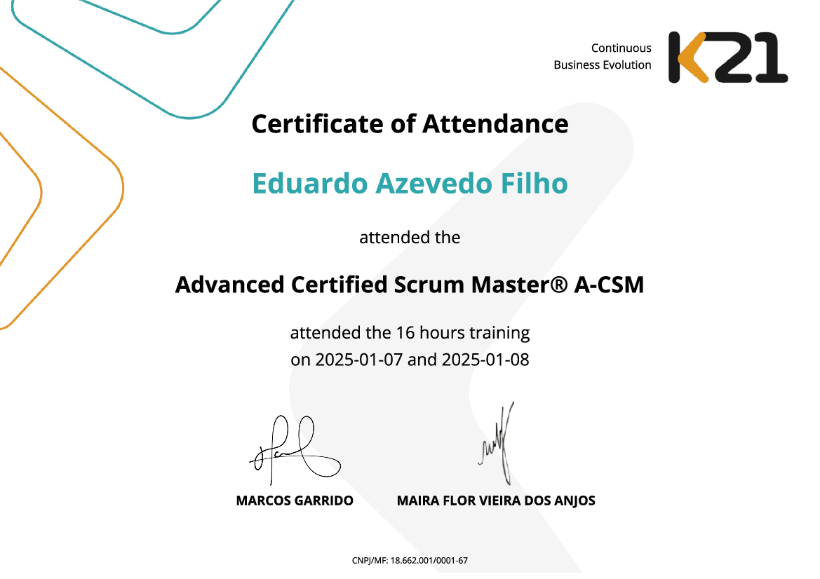 Certificado K21